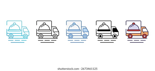 Delivery icon design with white background stock illustration