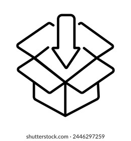Icono de entrega Ilustración vectorial de stock editable