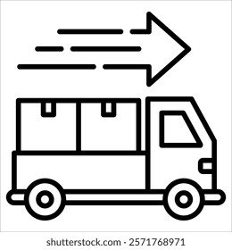 Delivery Icon Element For Design