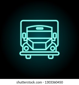 Delivery icon. Elements of Logistics in neon style icons. Simple icon for websites, web design, mobile app, info graphics