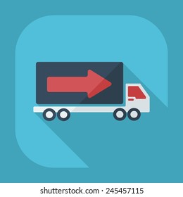  Delivery icon flat