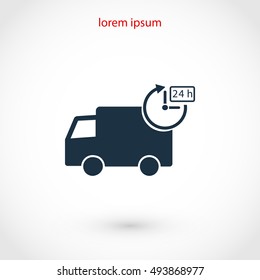 Delivery Icon, flat design best vector