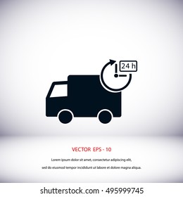 Delivery Icon, flat design best vector icon