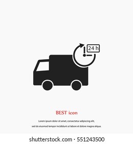 Delivery Icon, flat design best vector icon