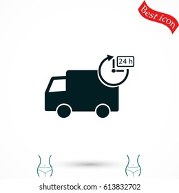 Delivery Icon, flat design best 