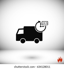 Delivery Icon, flat design best vector icon