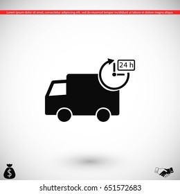 Delivery Icon, flat design best vector icon