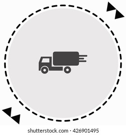 Delivery icon Flat Design. Isolated Illustration.