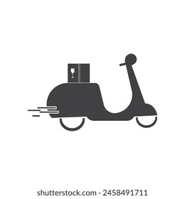 Delivery icon flat design vector template