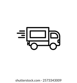 Delivery icon Flat fill set collection