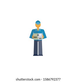 Delivery icon flat vector illustration
