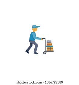 Delivery icon flat vector illustration