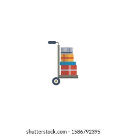 Delivery icon flat vector illustration