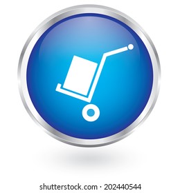 delivery icon glossy button