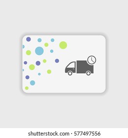 Delivery icon illustration isolated vector sign symbol