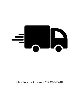 Delivery icon isolated on white background