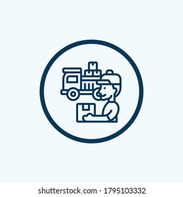 delivery icon isolated on white background from delivery collection. delivery icon trendy and modern delivery symbol for logo, web, app