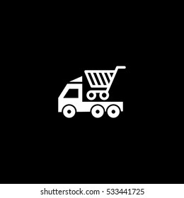 delivery icon, isolated, white background