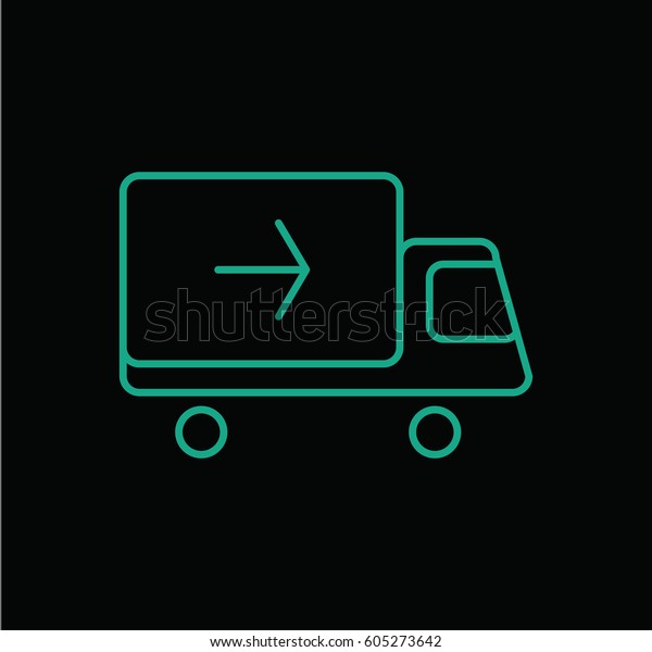 Delivery icon.\
Linear style. Isolated\
vector.
