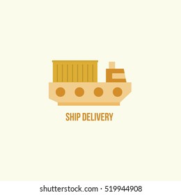 Delivery icon and logo design template.