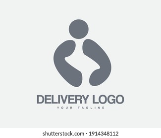 Delivery icon logo illustration design