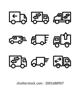 delivery icon or logo isolated sign symbol vector illustration - Collection of high quality black style vector icons
