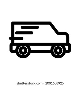 delivery icon or logo isolated sign symbol vector illustration - high quality black style vector icons
