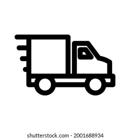delivery icon or logo isolated sign symbol vector illustration - high quality black style vector icons

