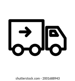 delivery icon or logo isolated sign symbol vector illustration - high quality black style vector icons
