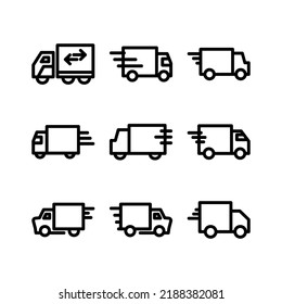 delivery icon or logo isolated sign symbol vector illustration - Collection of high quality black style vector icons
