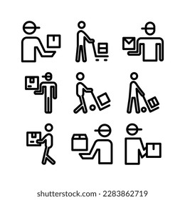 delivery icon or logo isolated sign symbol vector illustration - Collection of high quality black style vector icons
