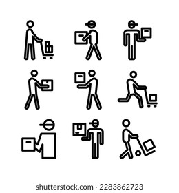 delivery icon or logo isolated sign symbol vector illustration - Collection of high quality black style vector icons
