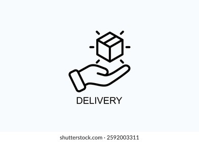 Delivery Icon Or Logo Isolated Vector Illustration