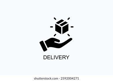 Delivery Icon Or Logo Isolated Vector Illustration