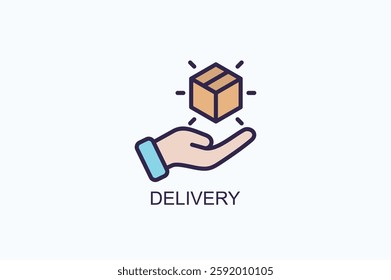 Delivery Icon Or Logo Isolated Vector Illustration