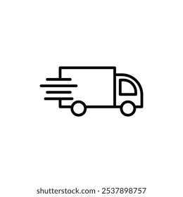 Delivery icon logo set vector