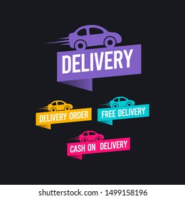 Delivery icon modern design template.