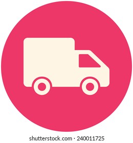 Delivery icon, modern flat design