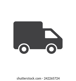 Delivery icon, modern flat design
