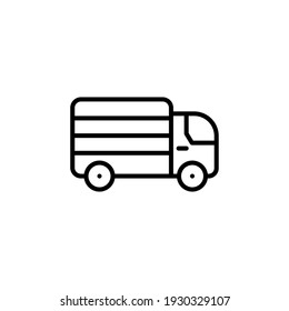 delivery icon on white background. Perfect use for web, pattern, design, icon, ui, ux, etc.