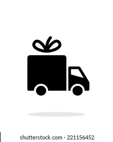 Delivery icon on white background. Vector illustration.