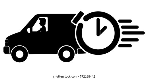 Delivery icon on a white background, Vector illustration