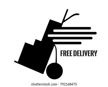 Delivery icon on a white background, Vector illustration