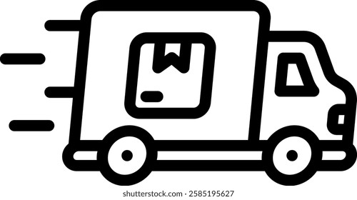 Delivery Icon Outline Vector Illustration