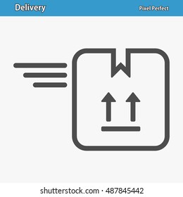 Delivery Icon. Professional, pixel perfect icons optimized for both large and small resolutions. EPS 8 format. 12x size for preview.