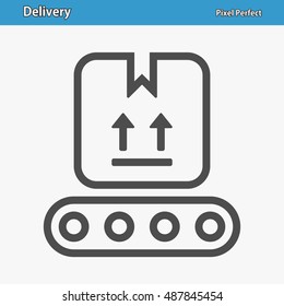 Delivery Icon. Professional, pixel perfect icons optimized for both large and small resolutions. EPS 8 format. 12x size for preview.