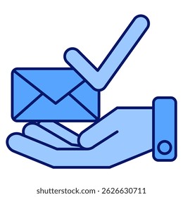 Ícone de entrega representado pelo símbolo de entrega Estilo azul.