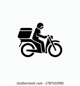 Icono de entrega. Enviar símbolo del paquete. Signo de usuario - Vector.