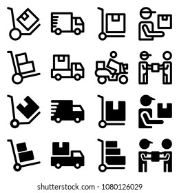 delivery icon set