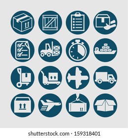 Delivery icon set